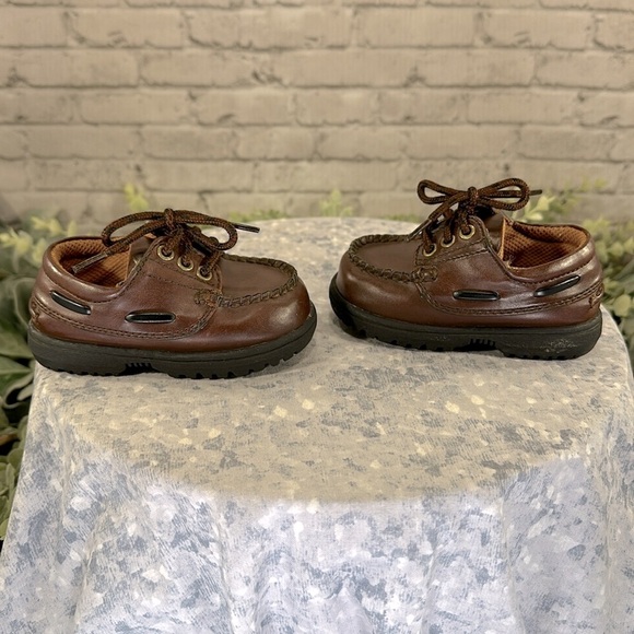 Rugged Outback Smart Fit by Payless Brown Casual Deck Shoes Baby Boys 4M🤎EUC - Picture 3 of 8